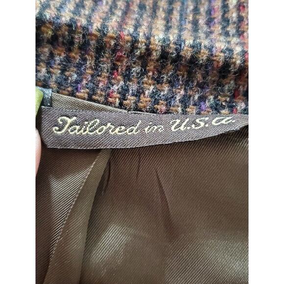 Arnold Palmer Men Brown Wool Single Breasted Long Sleeve Two Buttons Coat 42L - Picture 8 of 12